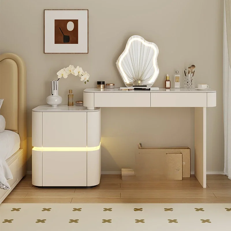 Туалетный столик туалетный деревянный для макияжа с зеркалом комод шкаф