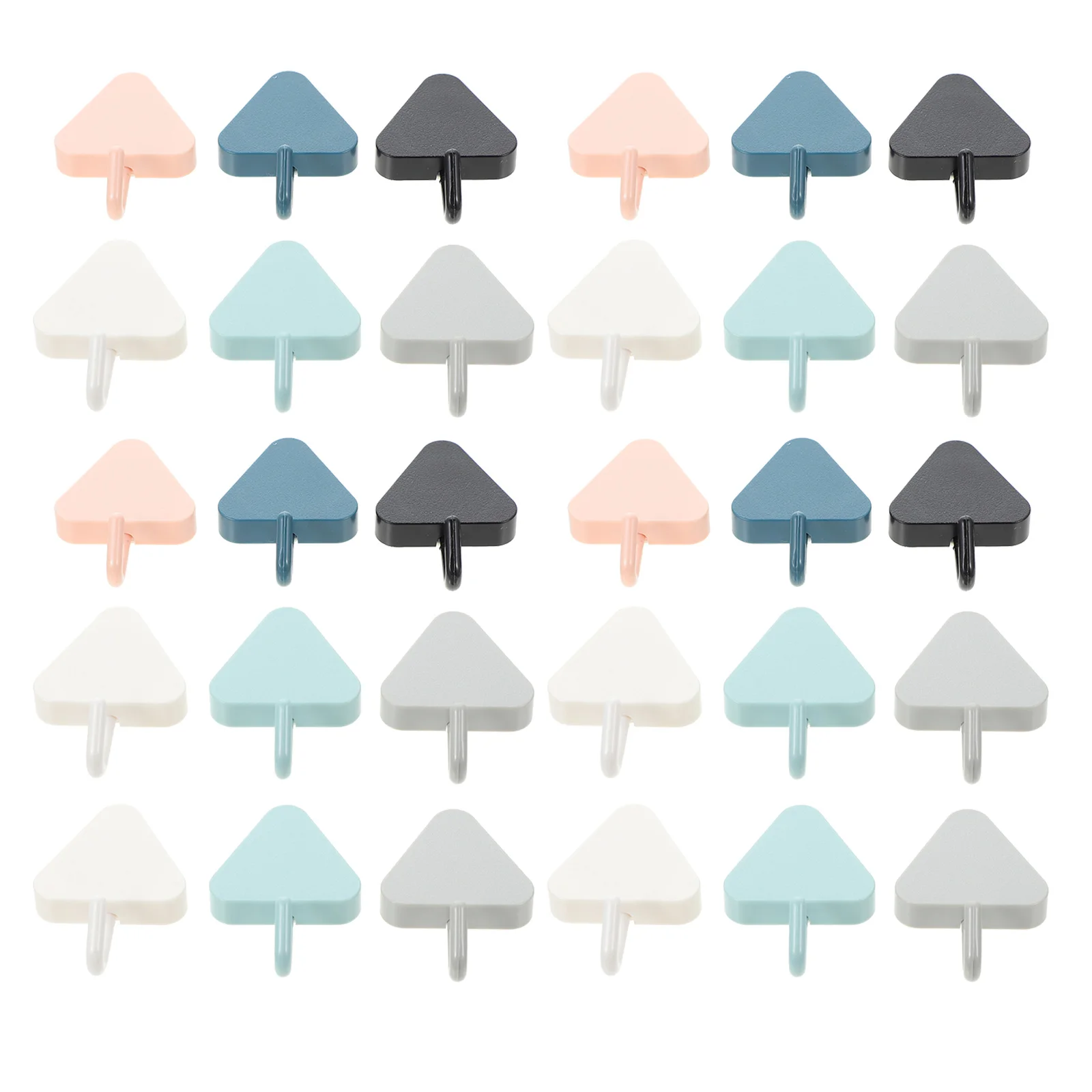 

30Pcs Bathroom Wall Hooks Multipurpose Hooks Punch Free Hooks Coat Towel Hanging Hooks