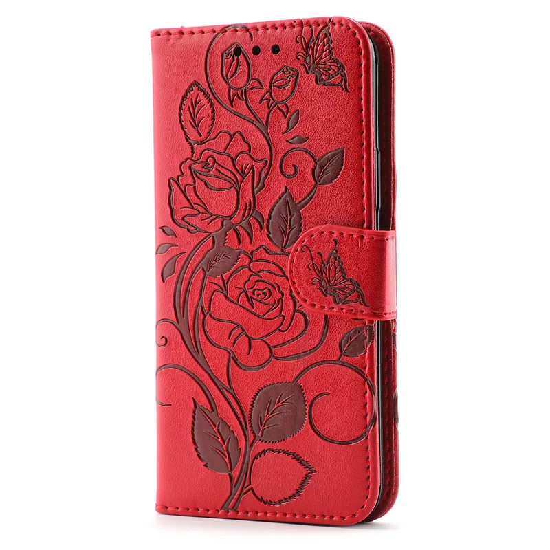 

Rose Flower Wallet Case For Xiaomi MI 11 Lite MI 10T Pro Redmi Note 10S 9 8 7 9s 10 Pro Max 9T 8T 8A 7A 6A Flip PU Leather Cover