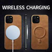 luxury shockproof soft support wireless charging pu leather phone case for iphone 13 12 pro max mini 11 xr back cover funda capa