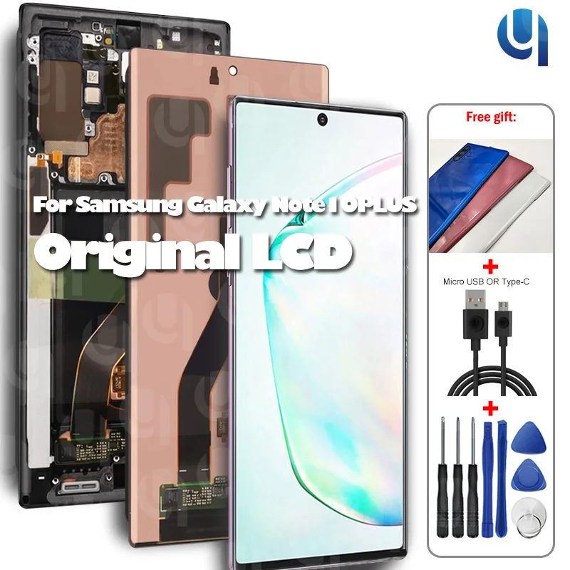 

Оригинальный ЖК-дисплей для Samsung Galaxy Note 10 + Note10 PLUS SM-N975F N975A N975U ЖК-дисплей сенсорный экран дигитайзер в сборе