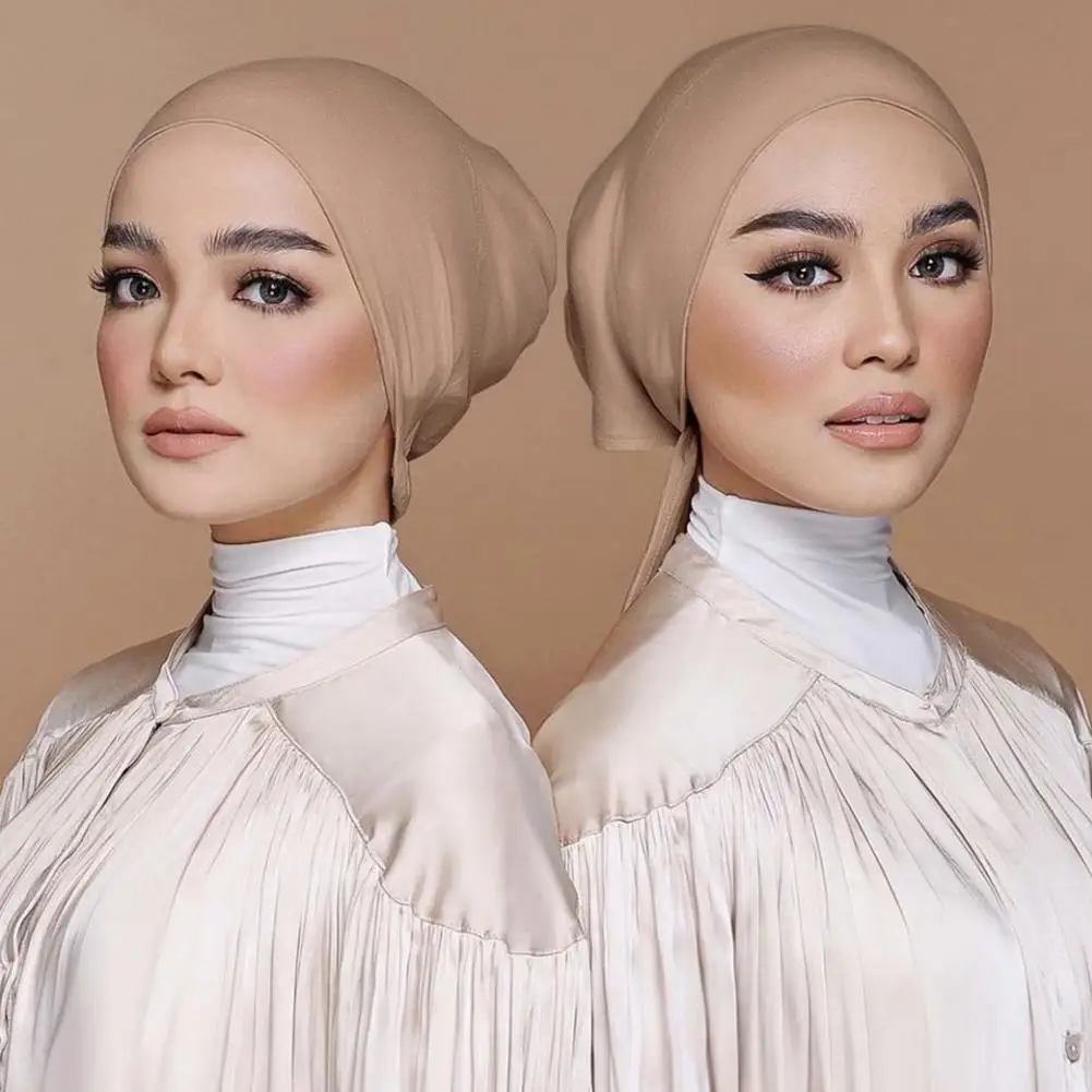 Новинка мягкая мусульманская шляпа-тюрбан из модала внутренняя Женская