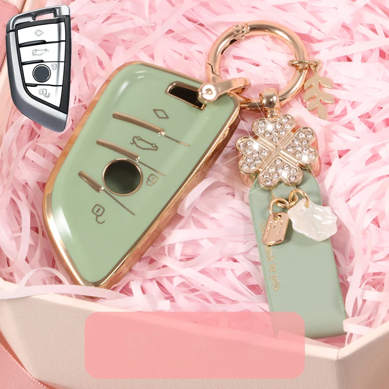 

Fashion New TPU Car Remote Key Cover Case Shell For BMW X1 X3 X5 X6 X7 1 3 5 6 7 Series G20 G30 G11 F15 F16 G01 G02 F48