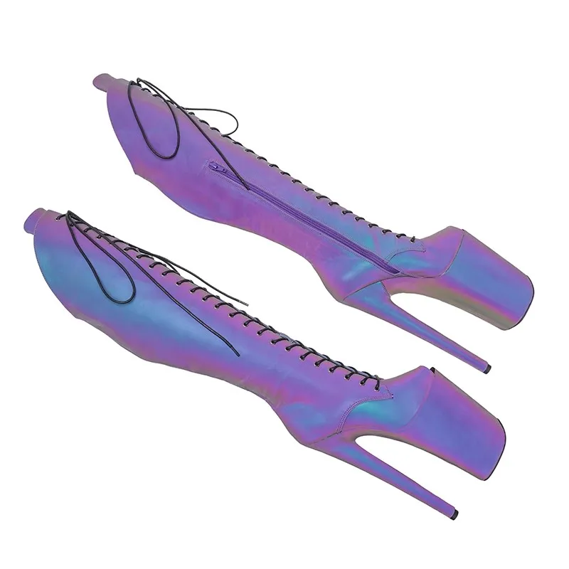 Auman Ale/Новинка 23 см/9 дюймов голографическая верхняя часть с открытым носком