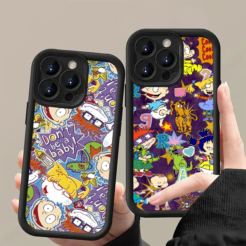 Фото Чехол для телефона с рисунком R-Rugrats для Samsung Galaxy S25 S24 S23 S22 A54 A35 A15 Ultra Plus Fe, приятный для кожи силиконовый чехол №1
