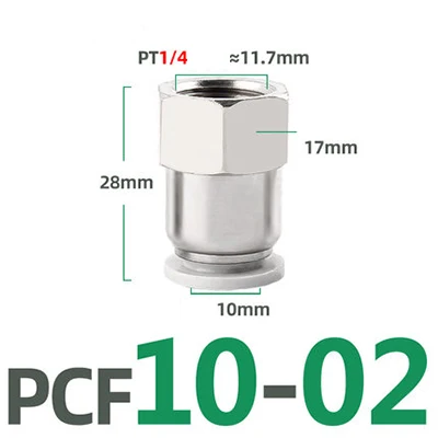 

Белый пневматический фитинг PCF 4 6 8 10 12 мм