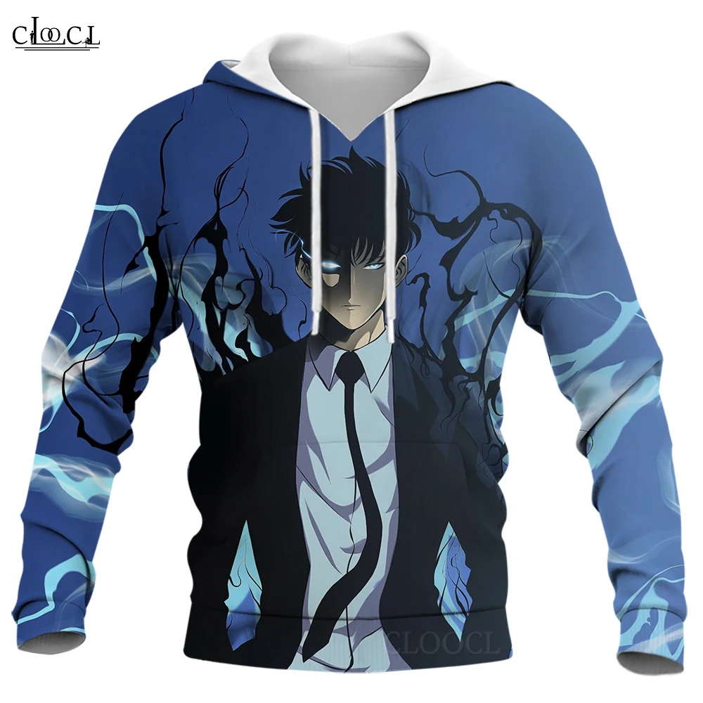 

Толстовка CLOOCL мужская с капюшоном, Модный свитшот с длинным рукавом, с 3D графическим принтом, в стиле аниме соло, Повседневный пуловер