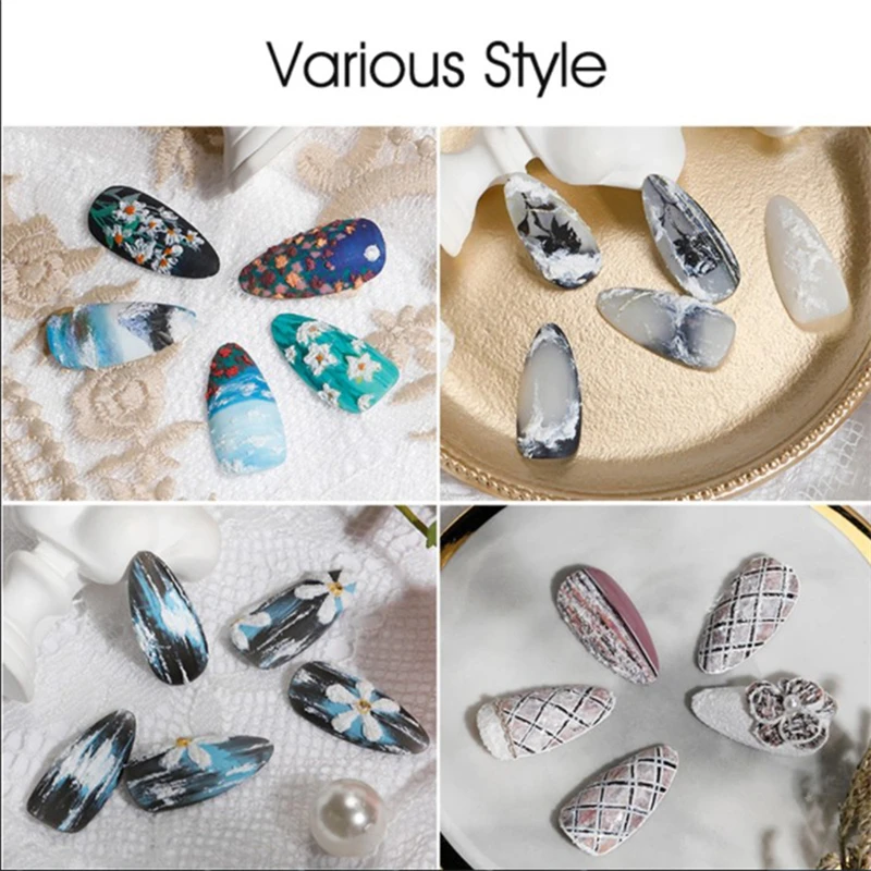 Гель для рисования ногтей 5 мл белый гипсовый Гель-лак 3D-моделирования пластырь