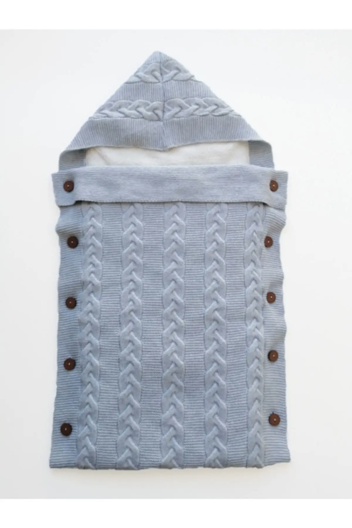 Baby Boy Blue Button Knitwear Welsoft Swaddle Baby & Kids Blanket Home Textile & Child Products Furniture