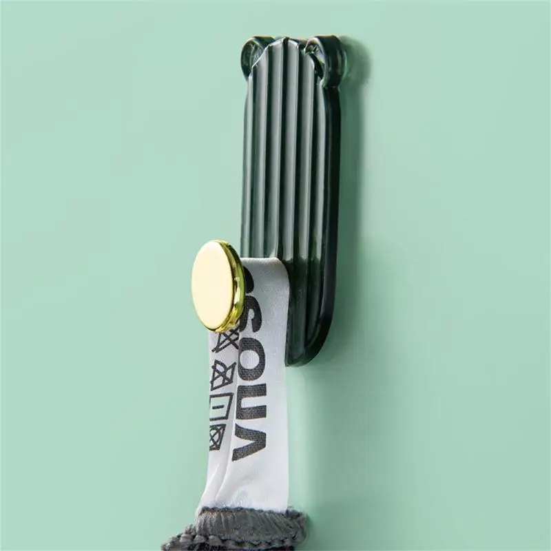 

Punch Free Wall Hook Plastic Self Adhesive Key Holder Traceless Hook Organizer Clothes Hanger Bathroom Accessories Bath Shelf