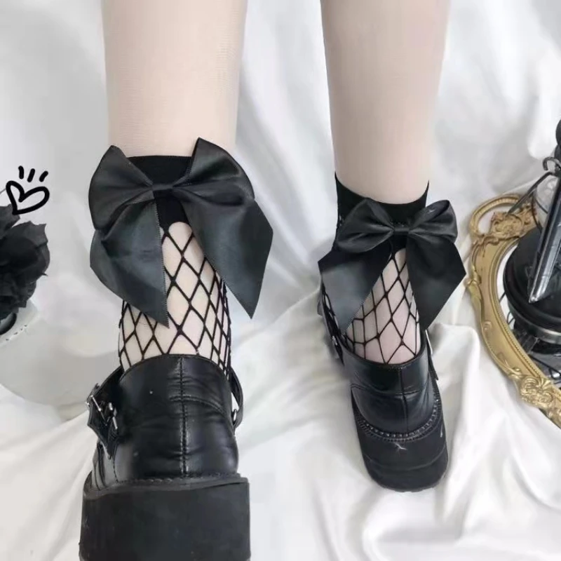 

2pcs/Chic Streetwear Women's Harajuku Mesh Lace Breathable Fishnet Socks Sexy Hollow out Nets Socks Ladies Sweet Mesh Sox