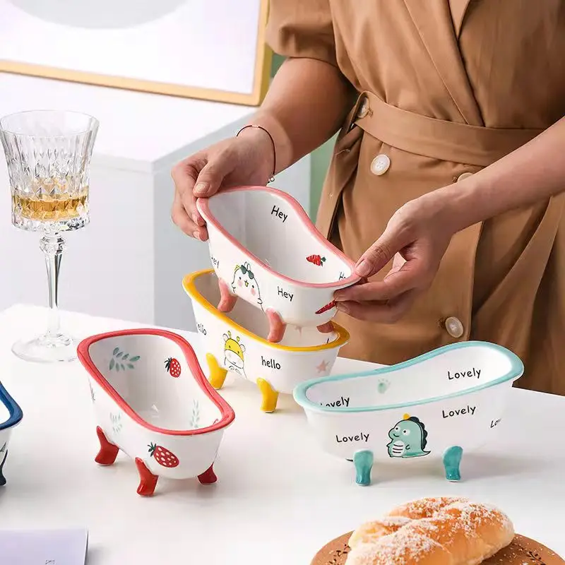 Creative 3D MINI Bathtub Cocktail Glass Ceramic Smoothies Cu