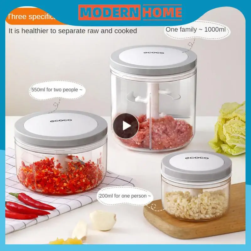 

Дробилка для пищевых продуктов, безопасная противоскользящая стяжка, широкая противоскользящая вкладка, чесночная дробилка, серая усиленная черная чашка для пищевых продуктов