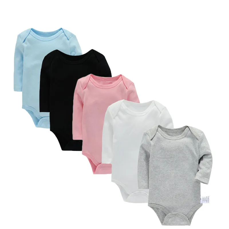 

2023 Newborn Cotton Bodysuit Four Seasons Long Sleeve Infant and Toddler Bodysuit Solid Color Infant Bodysuit Bodysuit Bodysuit