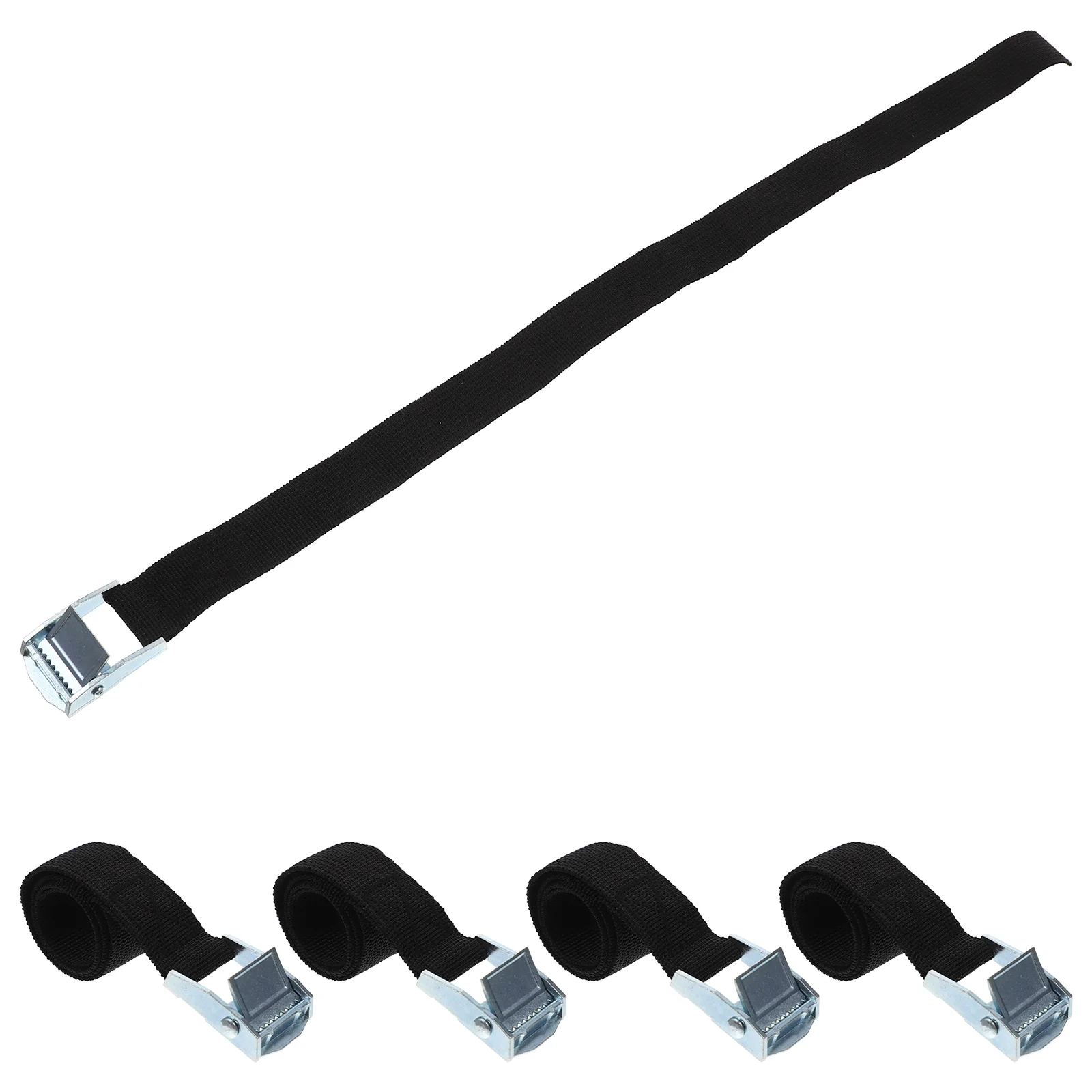 

5 Pcs Ratchet Straps Tie Heavy Duty Mini Elastic Band Trucks Zinc Alloy Buckle Adjustable