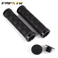 anti slip bicycle grips aluminum alloy double locking bicycle handlebars cover mtb mountain bike grips soft cycling equipment