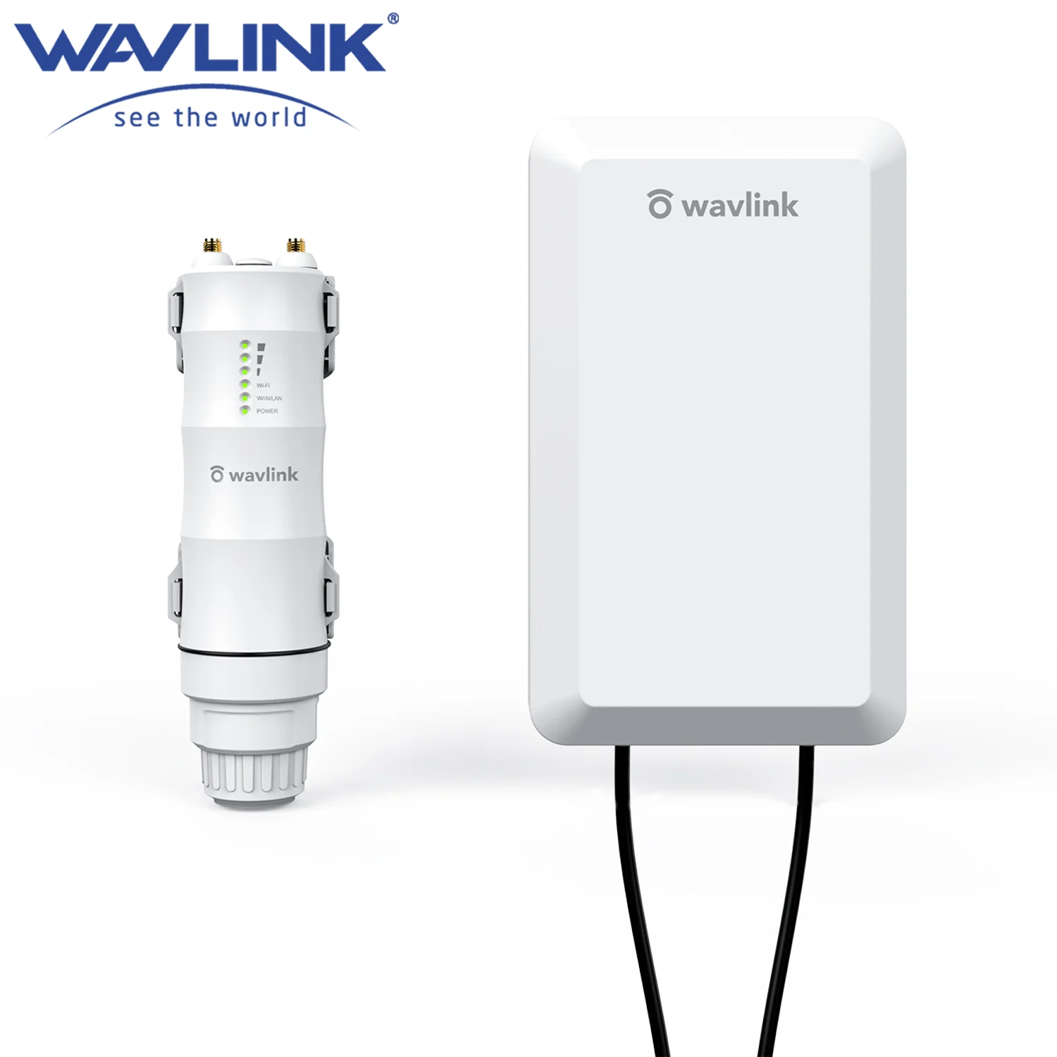 

Wavlink Wireless 2.4GHz 300Mbps Long Range Outdoor AP/Repeater CPE Kit 1.5km Passive PoE Powered / Extend WiFi Network