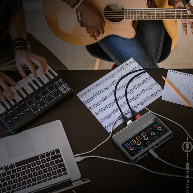 Звуковая карта с микрофоном и функцией записи звука