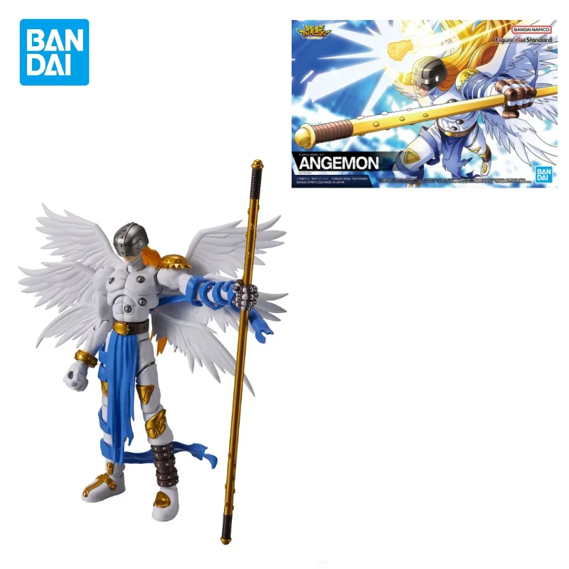 В наличии Оригинальная фигурка Bandai Digimon Adventure-rise Angemon в сборе аниме экшн-фигурка