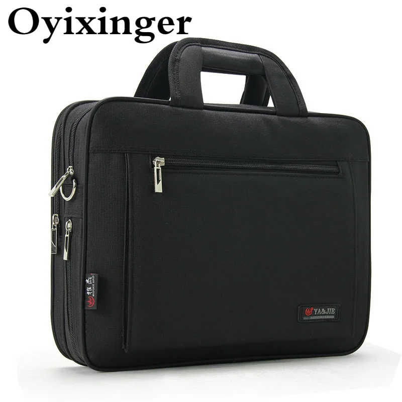 

OYIXINGER Oxford Shoulder Bags For 14 Inch Laptop A4 Document Large Capacity Men's Handbag Multifunction Business Briefcase Male