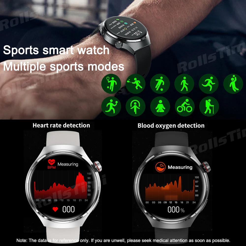 Мужские умные часы Bluetooth вызов 1 53 дюйма HD экран IP68 водонепроницаемые спортивные