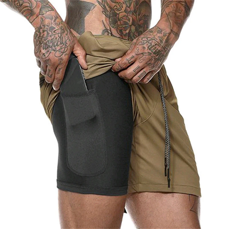 

2022 Summer New Men's Leisure Loose Sports Fitness Shorts Pants Outdoor Elastic Waist Solid Color GYM Pants Trousers Clothing