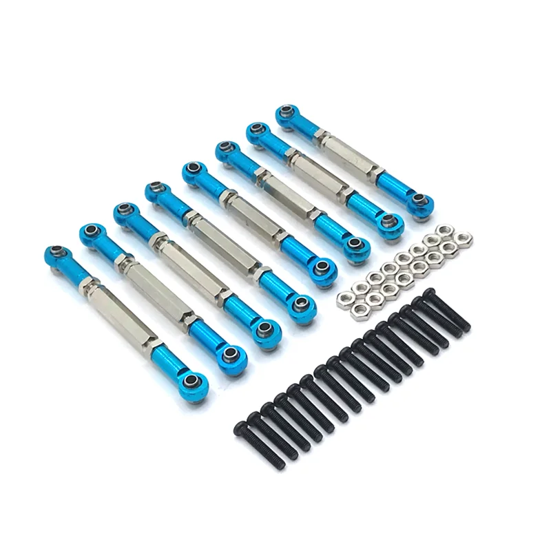 

Upgrade Metal 8PCS Adjustable Tie Rod For WPL C14 C24 B24 B14 HengLong FeiYu JJRC RC Car Parts