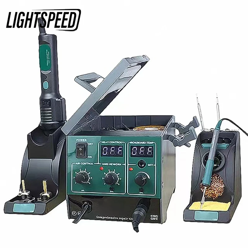 

Паяльная станция DES H92 H92B, высокочастотный термостат, Электрический паяльник, Термофен 2 в 1 для обслуживания телефона