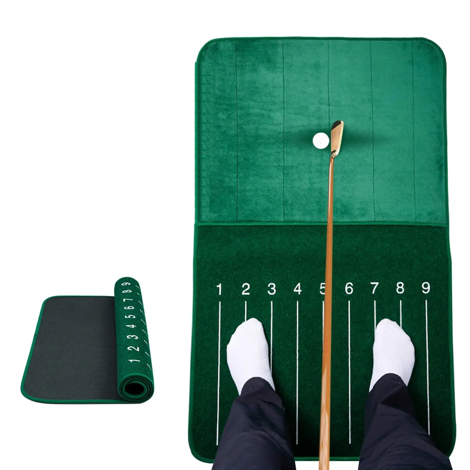 

Golf Training Mat Golf Hitting Pad Golf Putting Mat Golf Practice Rug Swing Detection Batting Nonslip for Home Backyard Office