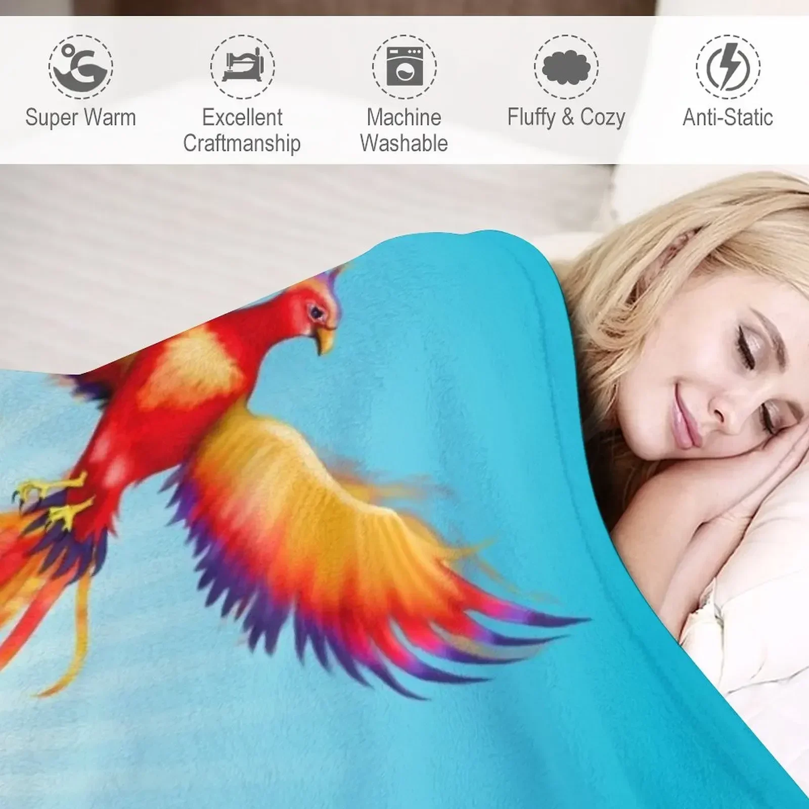 Одеяло Phoenix Rising роскошные персонализированные подарочные одеяла