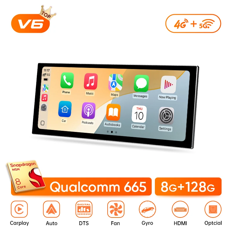 

Ainavi 12,3-дюймовый для Honda CRV CR-V 2017 2018 2019 2020 2021 2K HDMI беспроводной Carplay Android авто радио автомобильный мультимедийный плеер