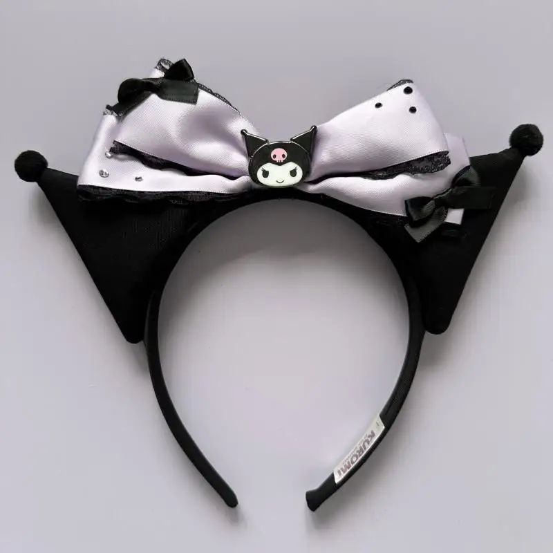 

Kawaii Sanrioed Kuromi Hairband Cartoon Girly Heart Sweet Exquisite Non Slip Hairpin Cute Girls Hair Accessories Birthday Gift