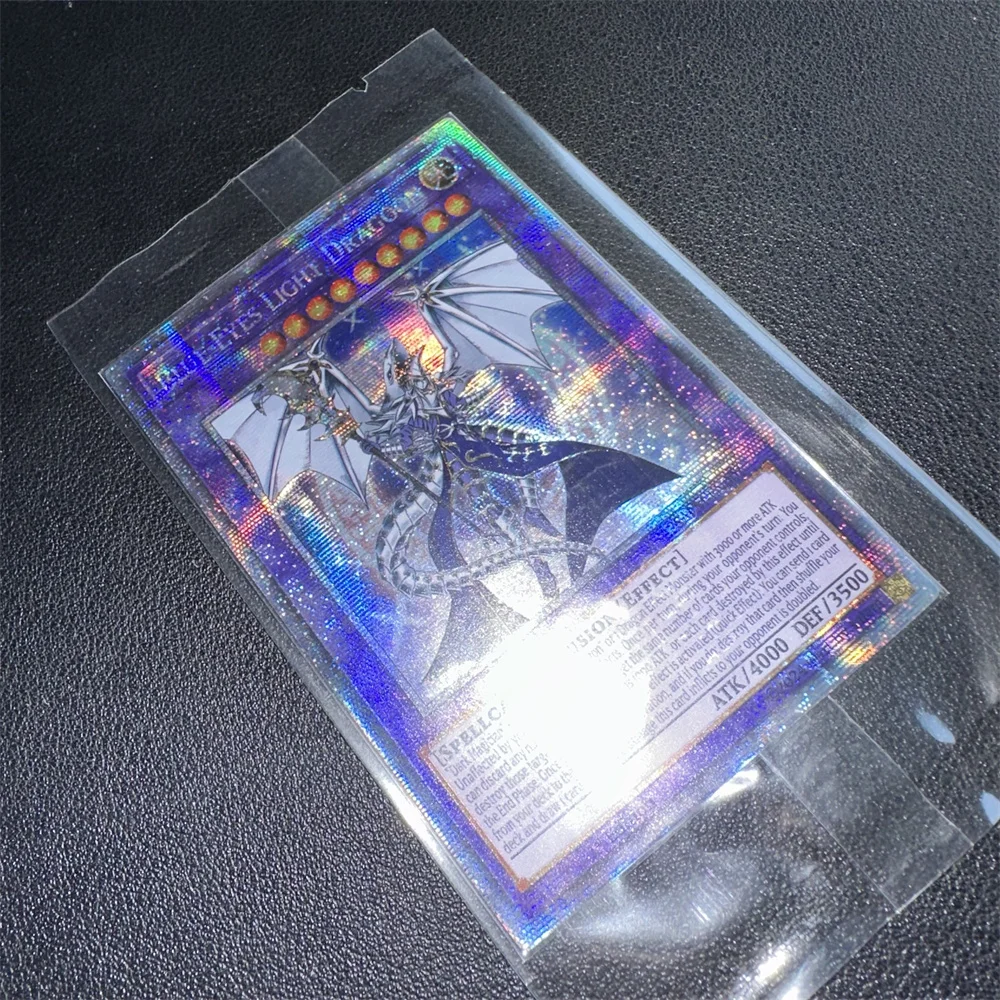 Фото Yu-Gi-Oh Blue-Eyes Light Dragoon Коллекционная карточная игрушка для детей Неоригинальный PSER OCG/TCG/SALM-EN001 Подарочный предмет №5