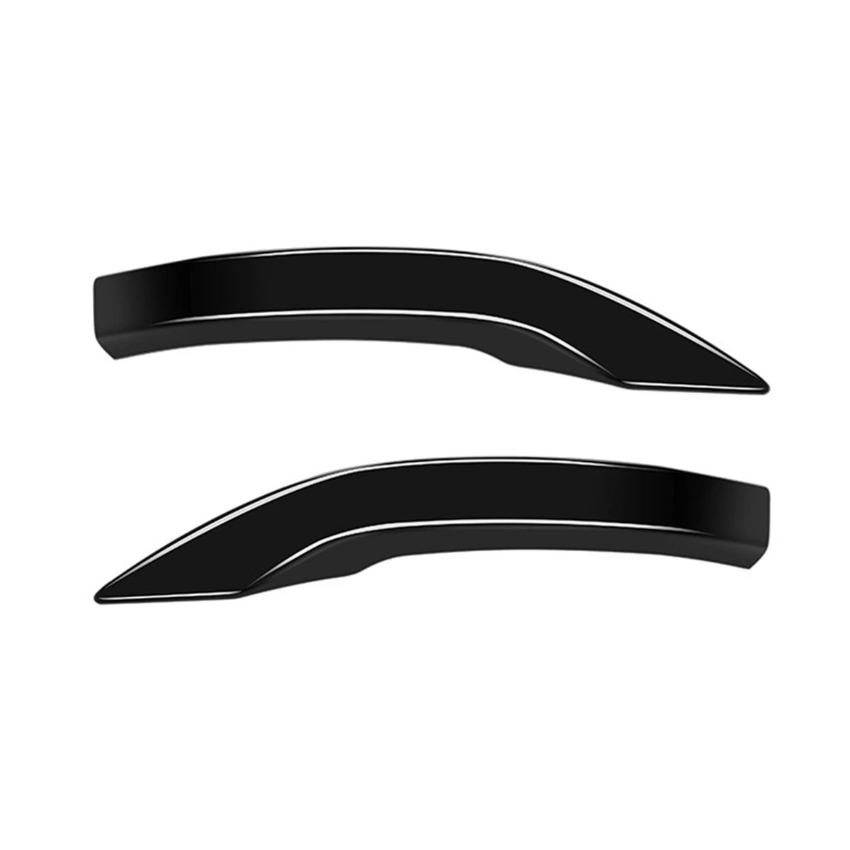 

For -V E:NS1 LHD 2021 2022 Accessories Rear Side Rearview Mirror Cover Trim Bright Black