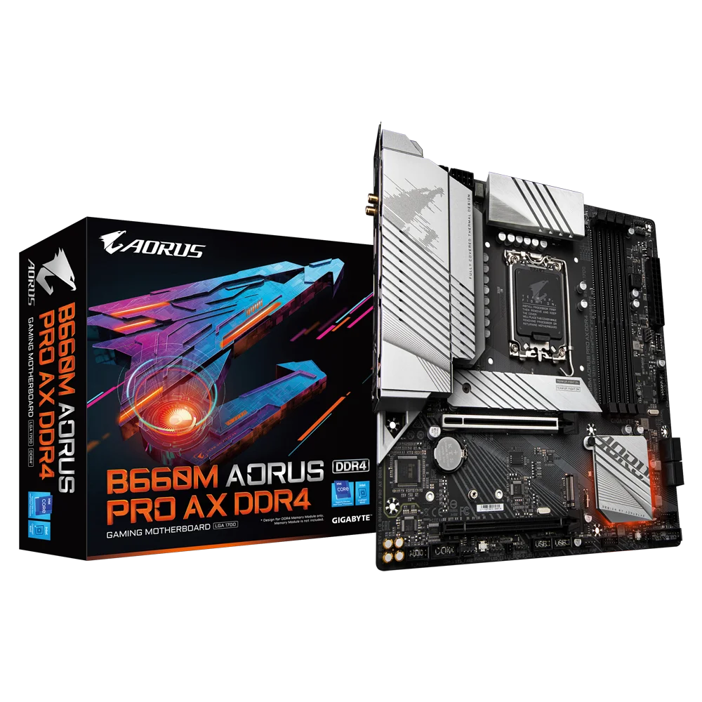 B660M AORUS PRO AX DDR4 Motherboard CPU SOCKET LGA1700 Intel HDMI DP B660M AORUS PRO AX DDR4 Motherboard CPU SOCKET LGA1700 Intel HDMI DP