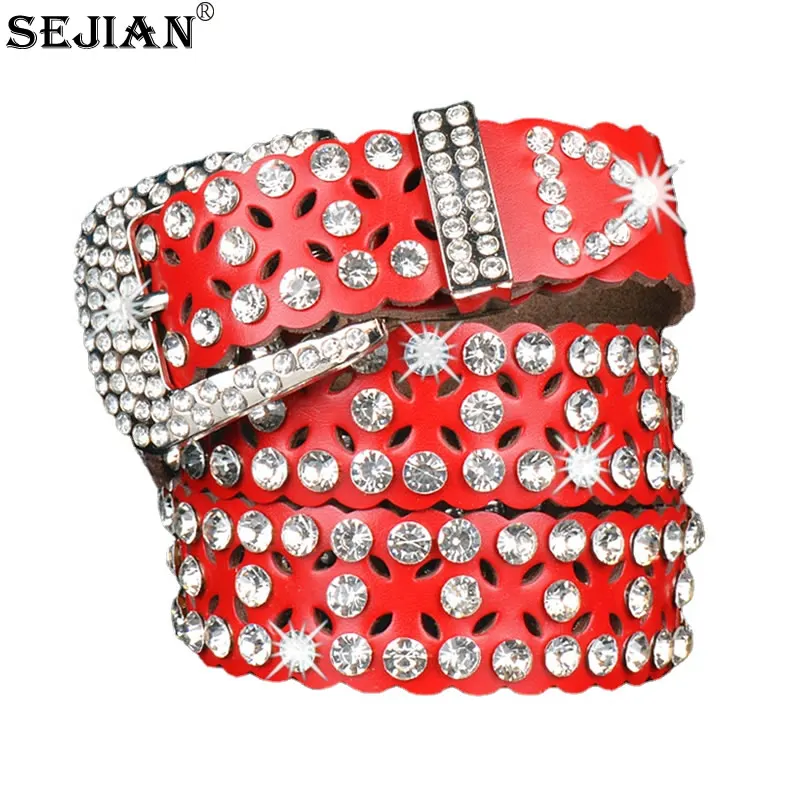 

Корейский женский ремень в стиле панк с кожаной вставкой, универсальный модный ремень, удобный ремень для юбки