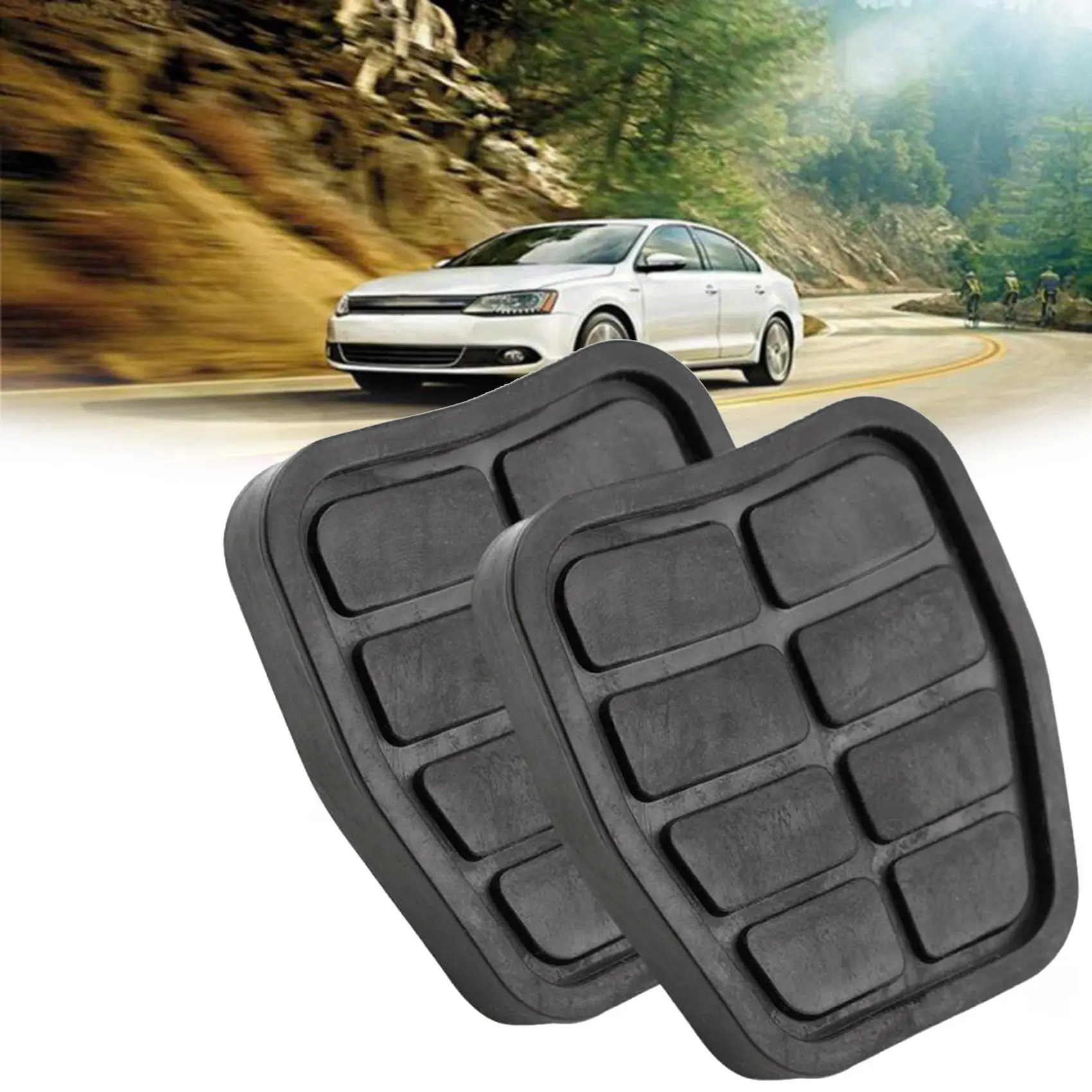 Пара автомобильных резиновых накладок на педали тормоза и сцепления 321721173 для Golf