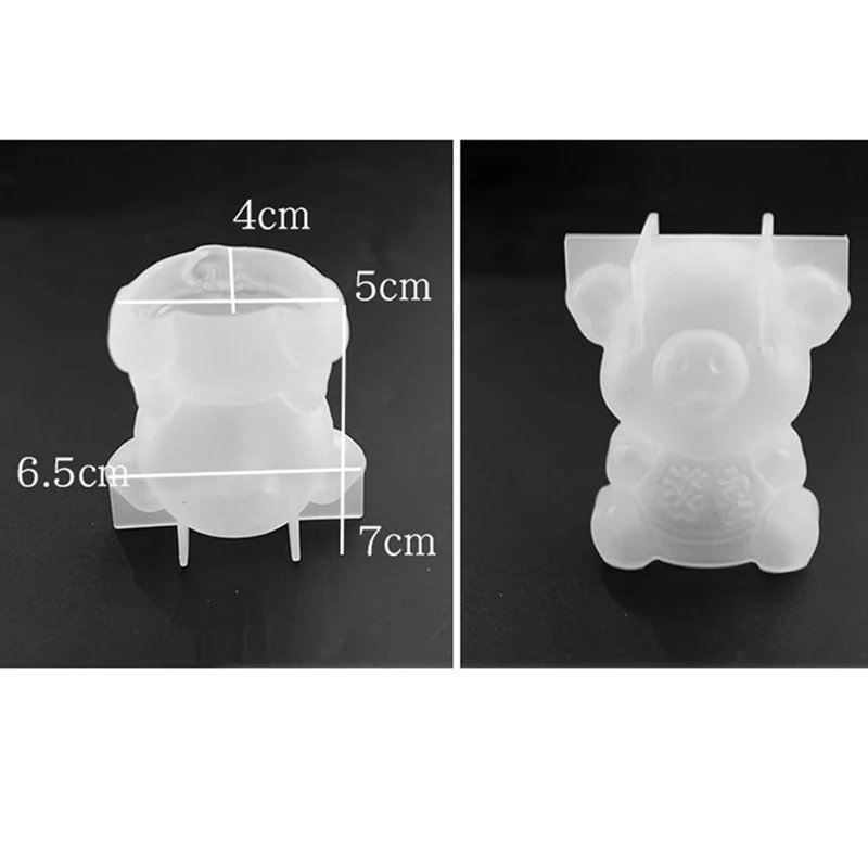 Эпоксидная форма зеркальная трехмерная безопасная для свинки куклы сделай сам