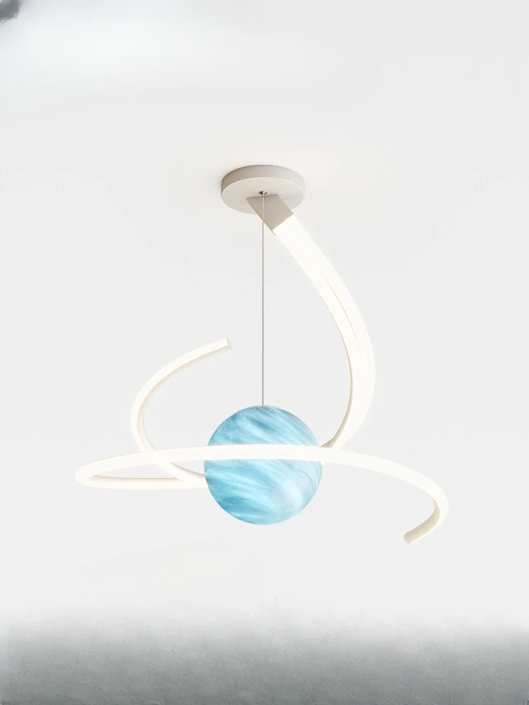 Скандинавская креативная индивидуальная люстра в виде планеты для спальни