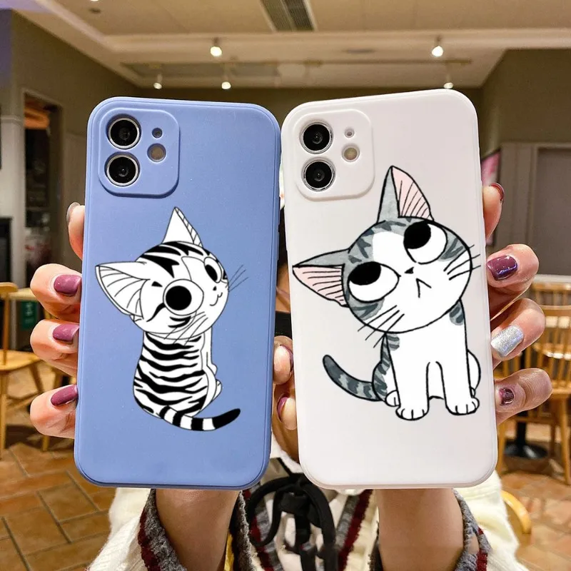 

Dessin Chi Une Phone Case For IPhone 14 11 12 13 Pro Max X XR XSMax 6 6S 7 8 Plus SE 2022 Soft Square Color Phone Cover