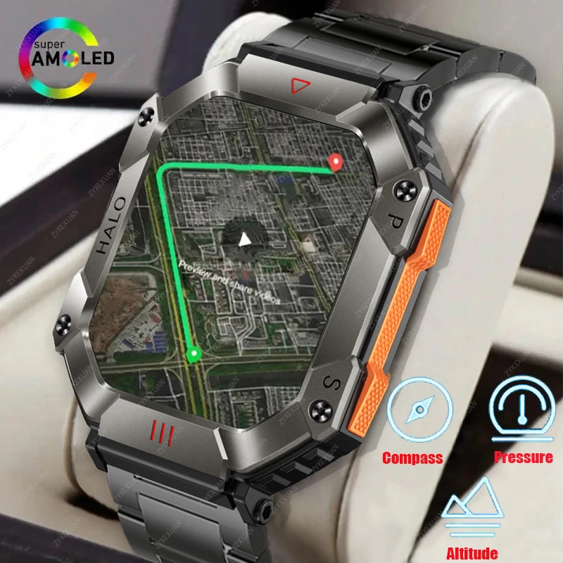

2023 New GPS Smart Watch Sports Fitness Bracelet Bluetooth Call Heart Rate IP67 Waterproof Smartwatch For Men Android IOS Watch