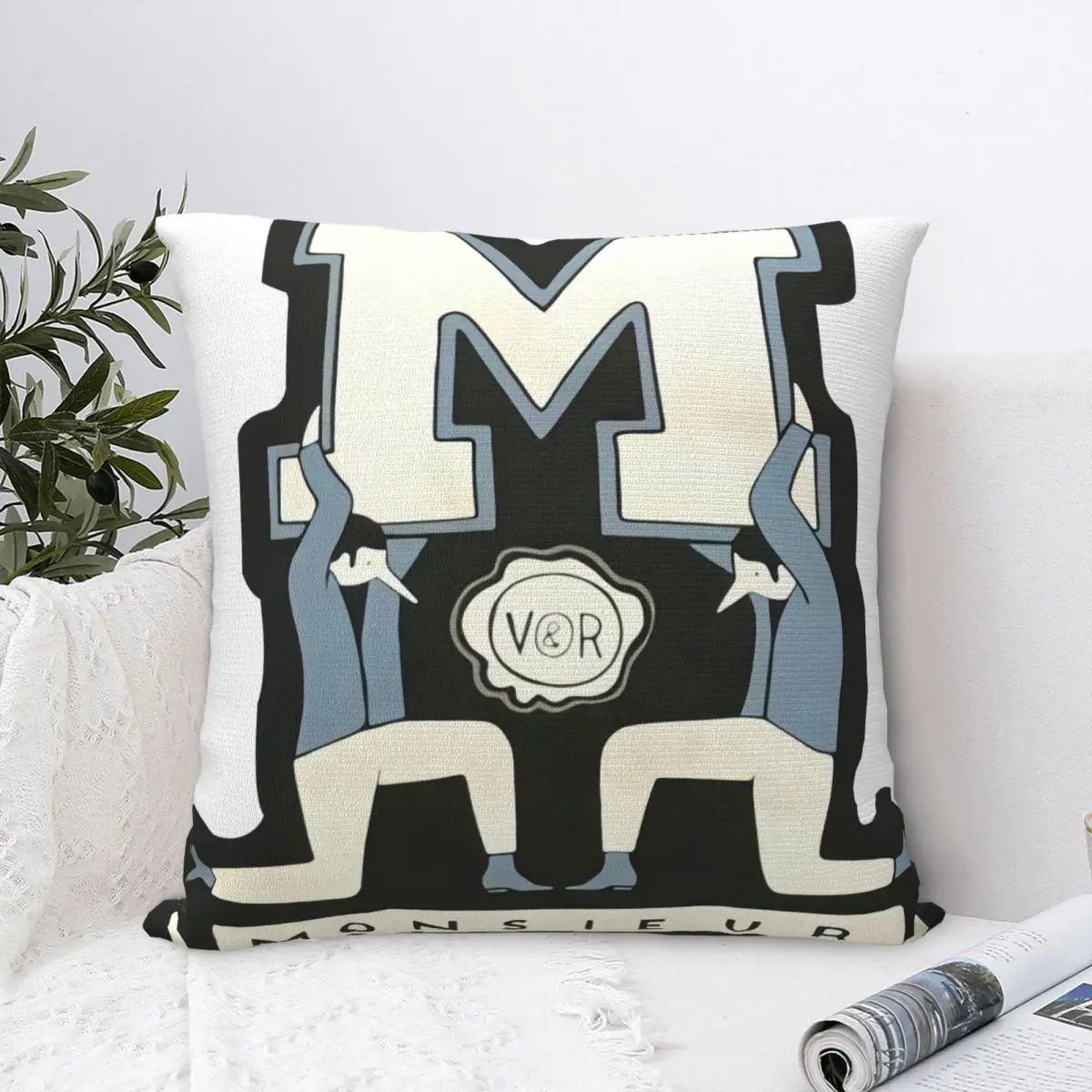 

Viktor & Rolf Cushion Cover Sofa Pillow Cover Modern Style Home Decor Car Seat Pillow Cover Printed Throw Pillow Cover