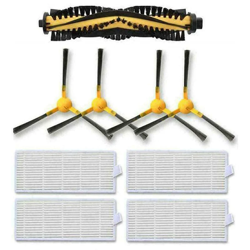 

Сменные детали: основная и боковая щетки, HEPA-фильтры, совместимые с Neatsvor X500 аксессуары для робота-пылесоса