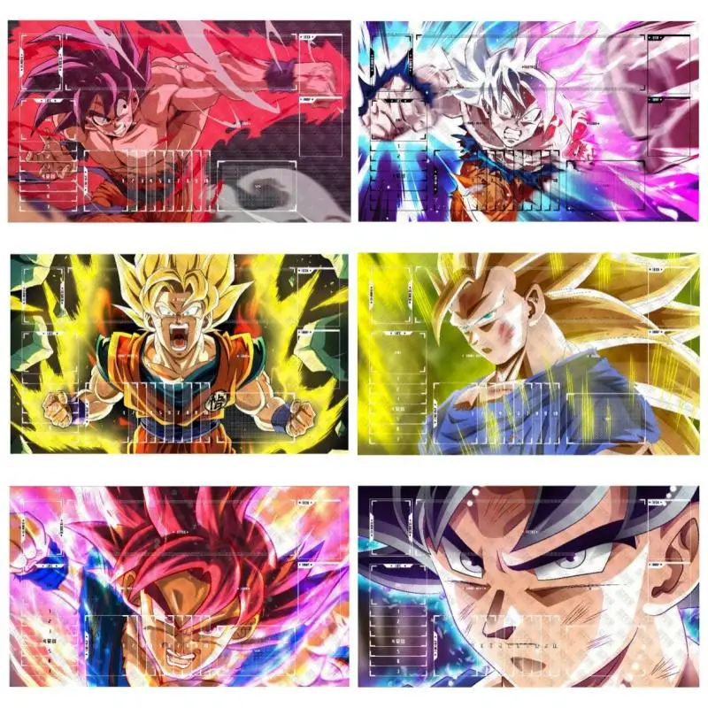 DRAGON BALL Card Pad Son Goku Vegeta IV Super Saiyan Diy Резиновый коврик для одного игрока Боевой Аниме