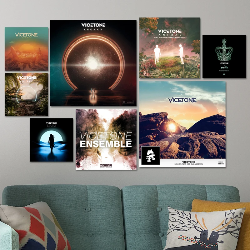 

DJ Music Vicetone Album Poster Canvas Printing Art Rock Roll Band Singer Star Photo Sticker Cards Club Bars Cafe Room Wall Decor