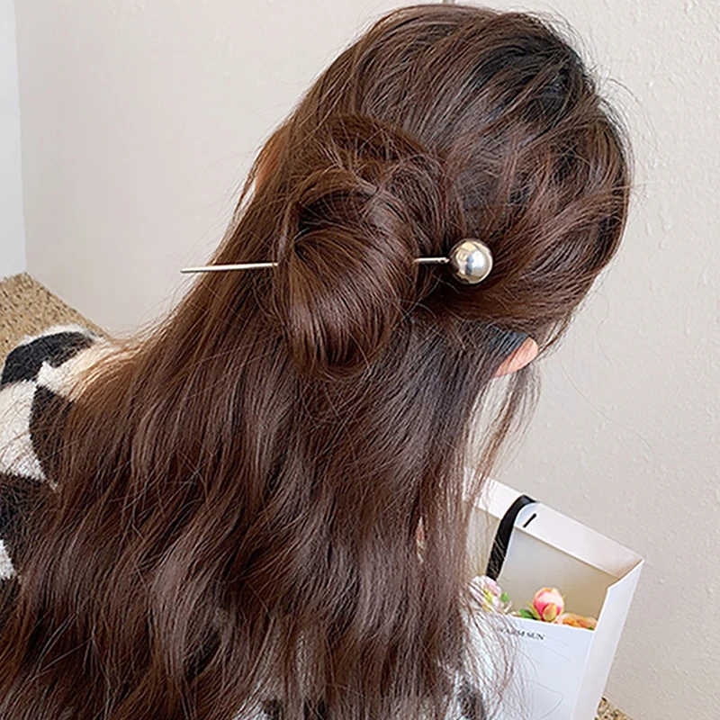 Винтажные заколки для волос в китайском стиле палочка женская металлическая