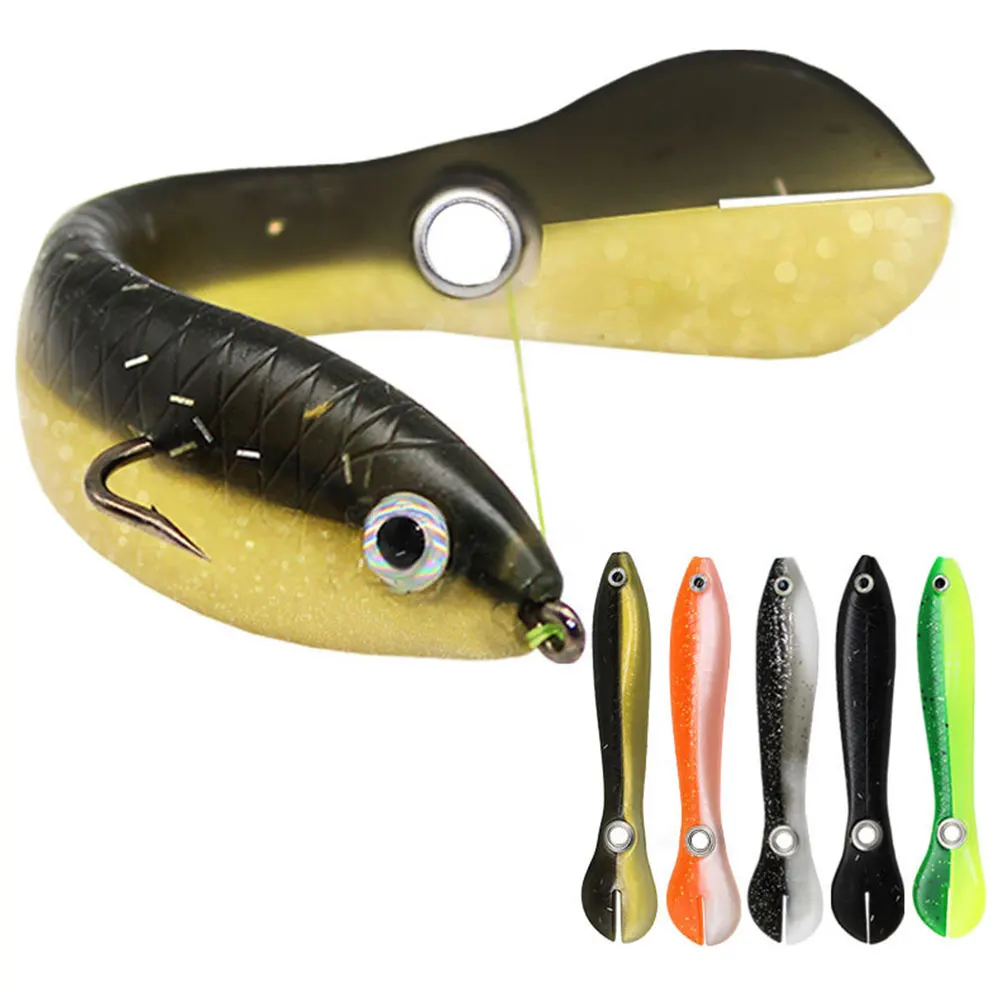 

5pcs 10cm Soft Bait Fishing Lure Wobbler Artificial Soft Loach Swimbait Moving Bait For Bass Pike Crankbaits Fish Accessories