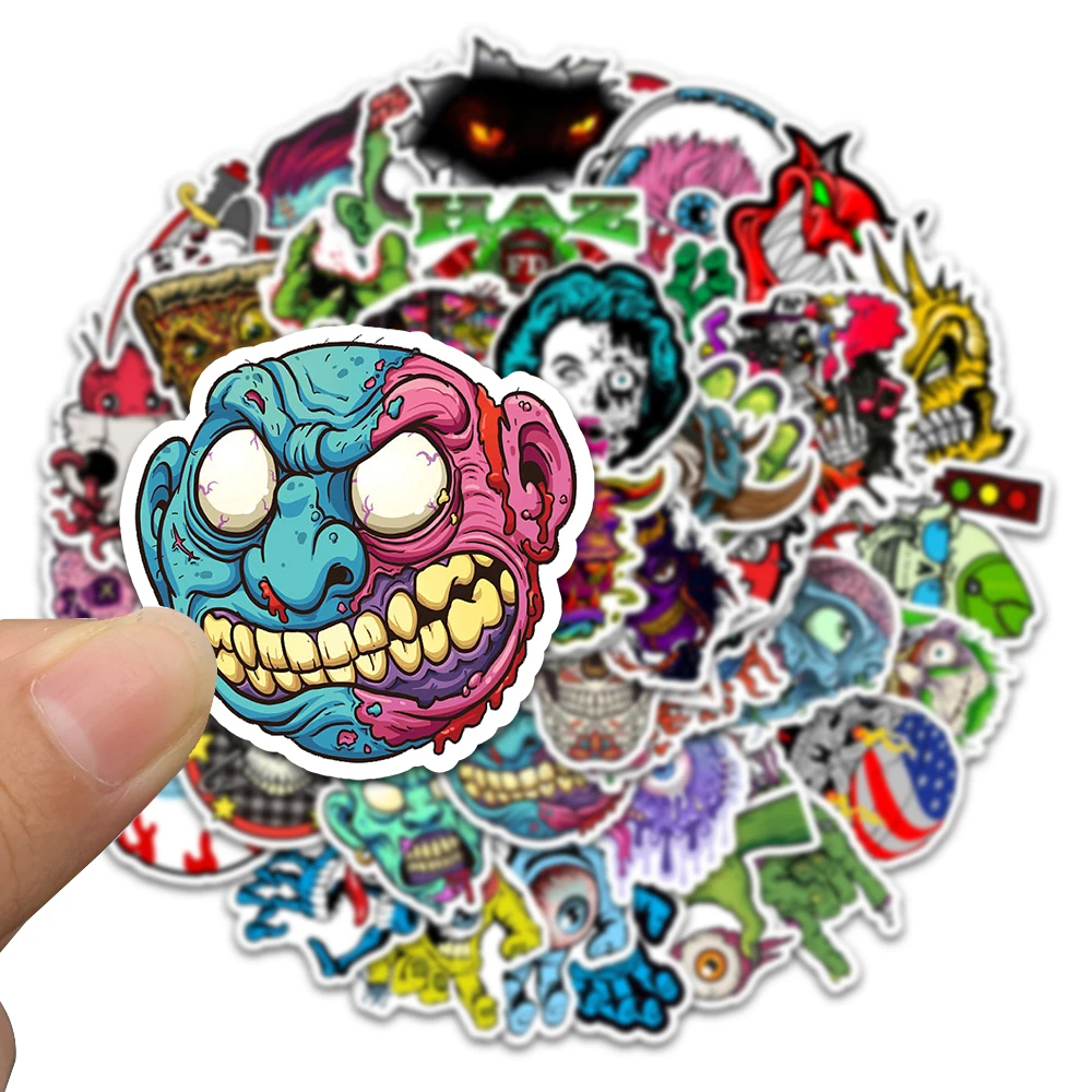 

10/50PCS Fear Cartoon Cool Stickers Vintage For Gift DIY Bicycle Notebook Luggage Motorcycle Laptop Refrigerator Decals Graffiti