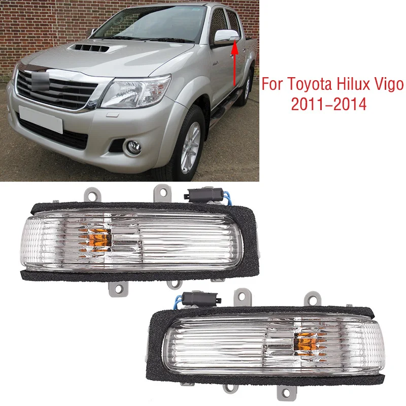 

For Toyota Hilux Vigo 2011 2012 2013 2014 Car Outside Wing Door Side Mirror Turn Signal Light Rearview Mirror Indicator Lamp