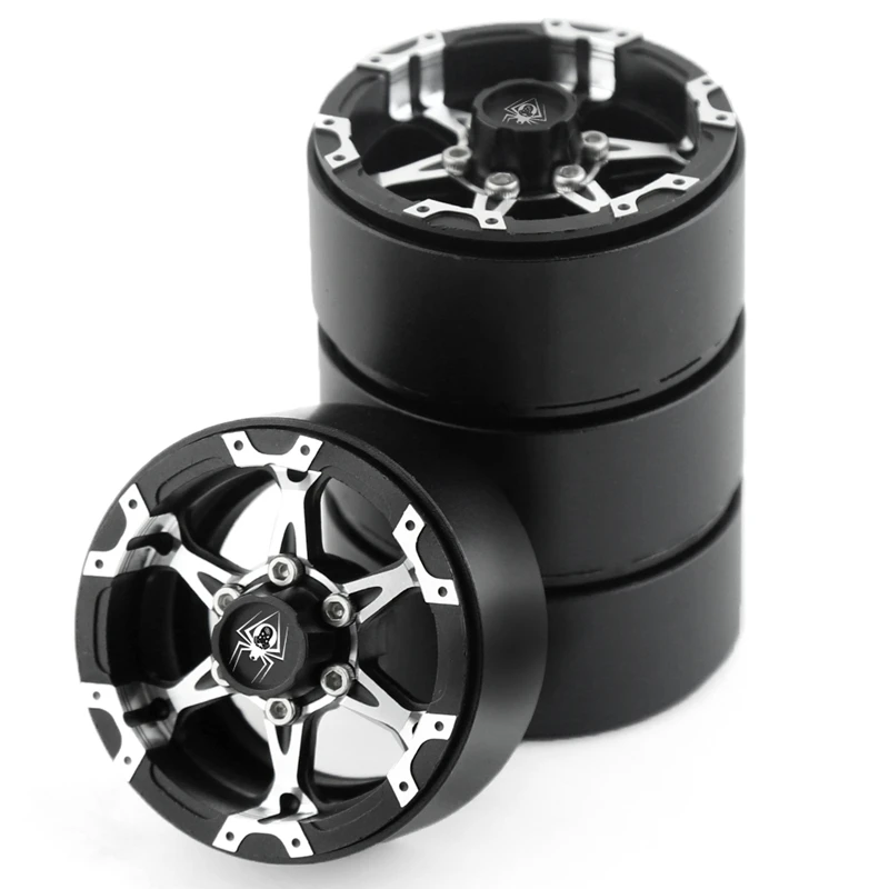 

4 шт., металлические колесные диски для радиоуправляемого гусеничного автомобиля Traxxas TRX4 RC4WD D90 Axial SCX10 1,9 AXI03007